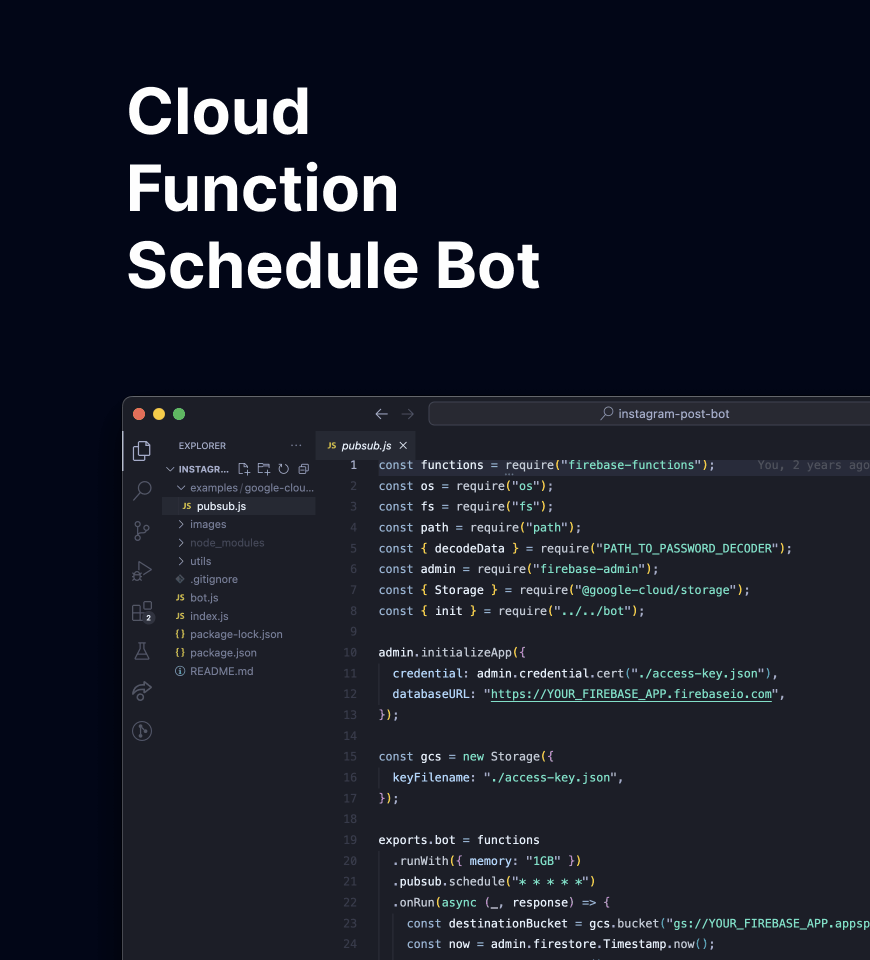 Cloud Function Schedule Bot